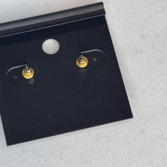 Saks Fifth Ave Gold Tone Post Earrings - Picture 4 of 5